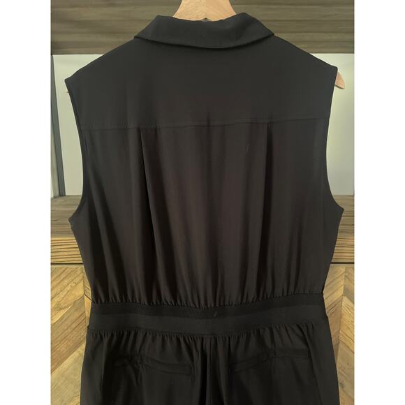 Athleta Brooklyn Heights Wide Leg Jumpsuit in Black Size 10P - Picture 6 of 6